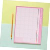 Operitacx 2pcs Weekly Monthly Planner Notepad Cute Paper Scheduling Checklist