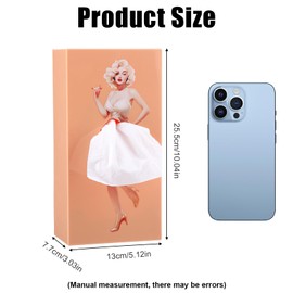 Retro Girls Tissue Box with Flying Skirt, Cosmetic Tissue Box, Tissue Box, Kleenex Box, Decorative Tissue Holder, Suitable for Living Room, Bedroom, Office (Beige)