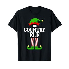 Country Elf Family Matching Group Funny Christmas T-Shirt