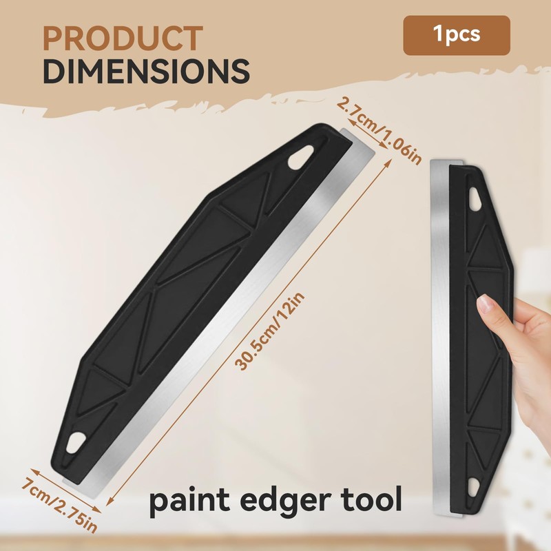 12 Inch Stainless Steel Paint Edger Tool – Straight Edge