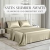 DECOLURE Satin Bed Sheets - 4 Piece Luxury Silky Twin