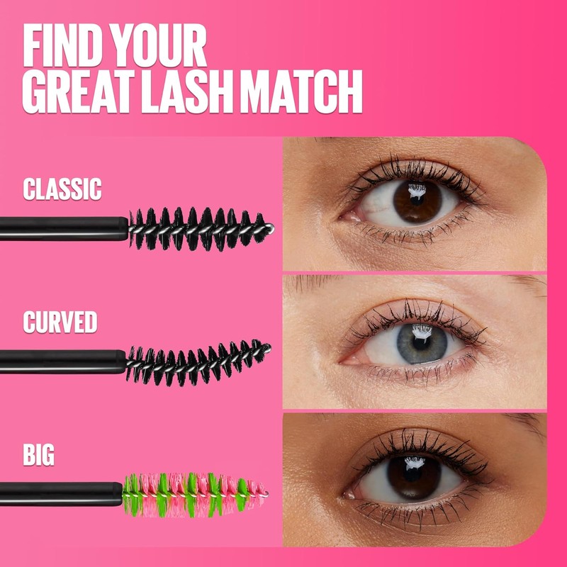 Maybelline Great Lash Big Brush, Very Black, 33 ml