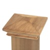4x4 Wood Pyramid Post Cap by Captiva - One-Piece Miterless