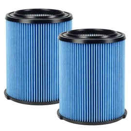 38751 Replacement Filter Fit for Craftsman CMXZVBE38751 Wet Dry Vac Filter for 5 to 20 Gallon shop vacuums, 2 Pack