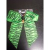 Animal Print Hair Bows, Lime/BLK