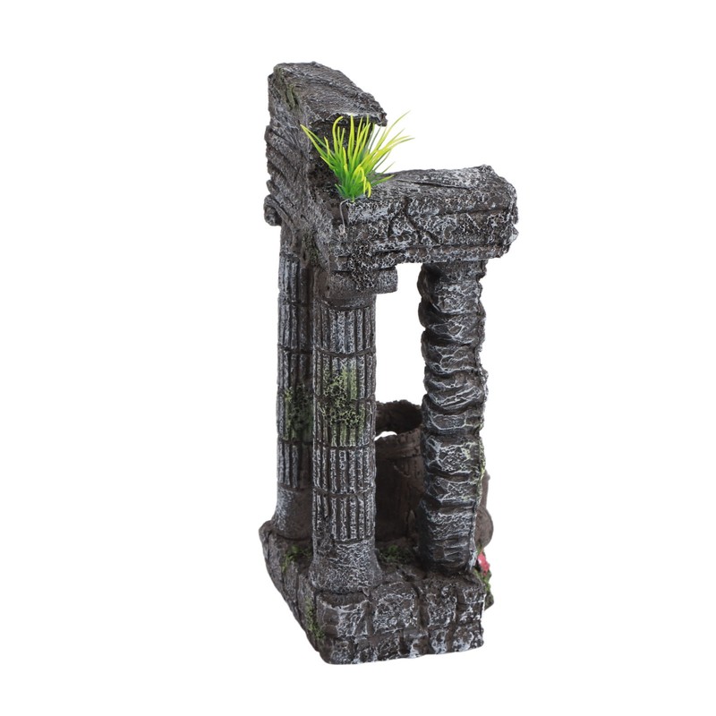 Aquarium Decoration Roman Columns Simulation Reusable Resin Fish Tank Landscape