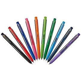 Uni-ball Signo RT1 Retractable Gel Ink Pen, Medium Point 0.5mm, Rubber Grip, UMN-155-05, 10 Color Value Set