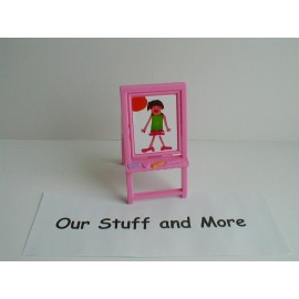 Fisher-Price FISHER PRICE LOVING FAMILY DOLLHOUSE ART/PRETEND CHALKBOARD FLIP EASEL-BRAND NEW