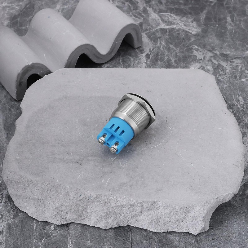 ECSiNG 2pcs 12V 22mm Waterproof Flash Buzzer LED Flash Alarm