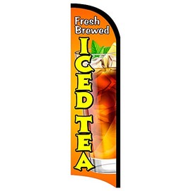 Vista Products Iced Tea Premium Windless Polyknit Feather Flag (3 x 11.5 feet)