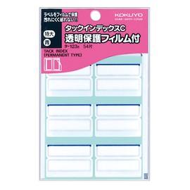 Kokuyo tack index Extra Large Clear Protective Film 42 X 34 mm, 54 Piece Blue Thalia – 123B