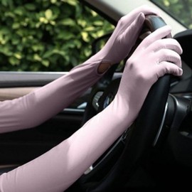 Women's Full Coverage Ice Cooling Arm Sleeves for Sun Protection Driving Arm Sleeves