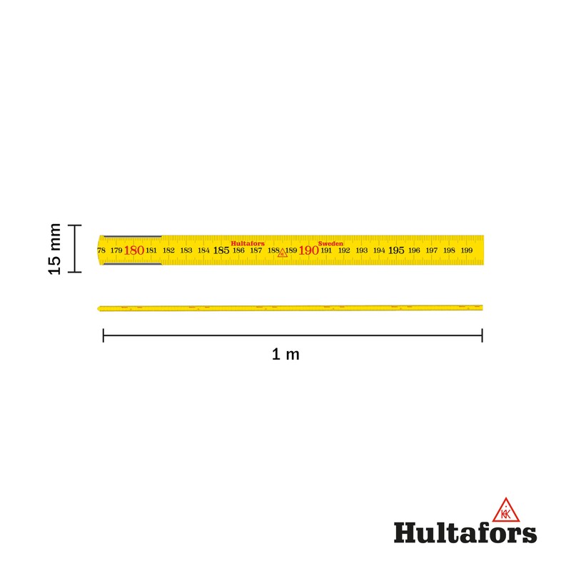 Mini Folding Ruler 1 m with Inch and CM Divisions