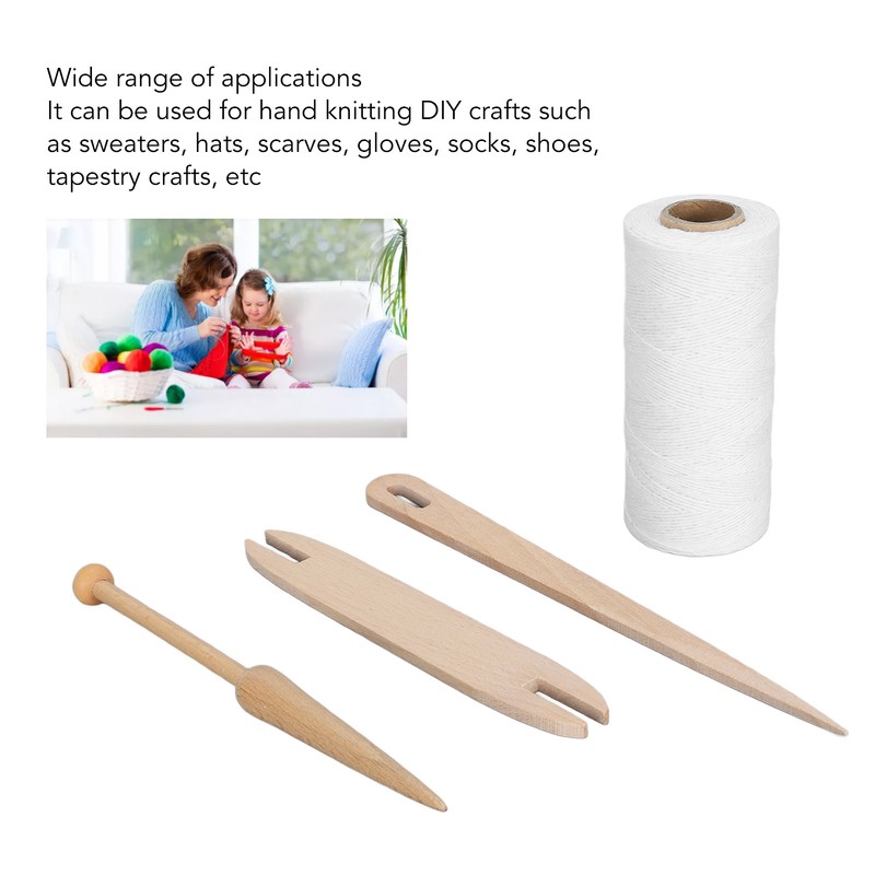 Loom Warp Thread Kit Portable Wear Resistance Pure Cotton Lightweight