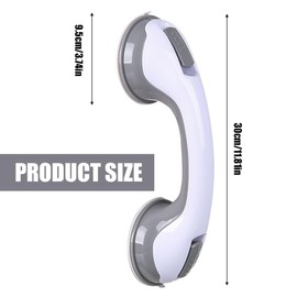 Grab Bars for Seniors, Pack of 2 Shower Handles, No Drilling, Disabled Toilet Grab, Suction Handle Bathtub for Disabled Elderly, for Children, Disabled and Elderly