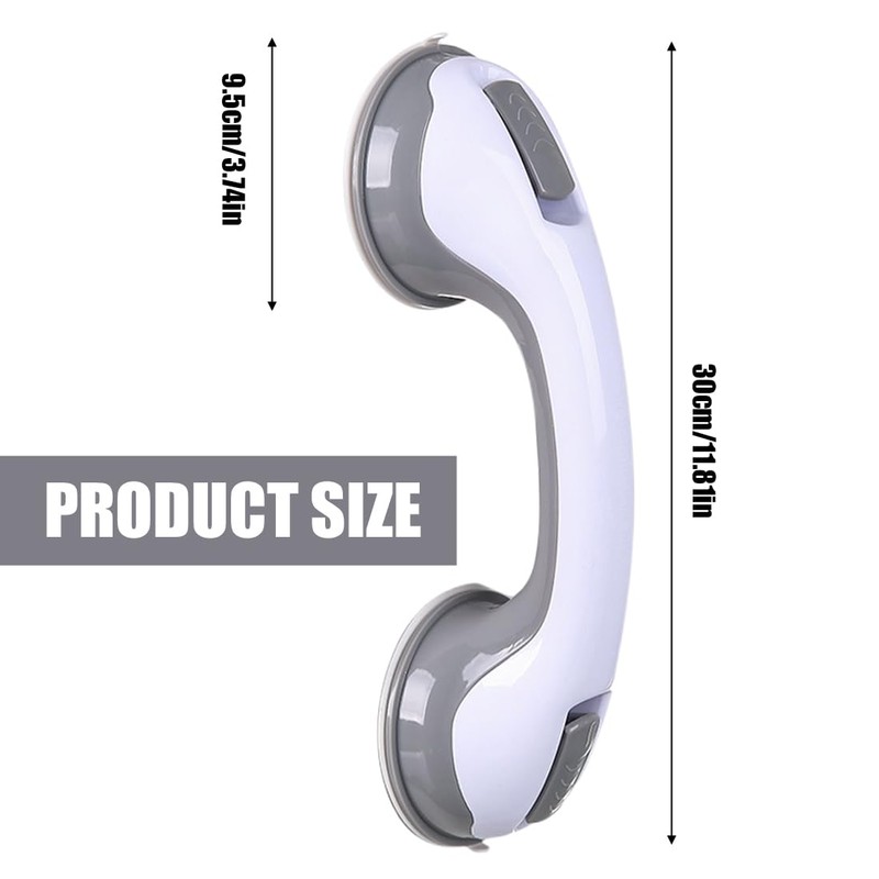 Grab Bars for Seniors, Pack of 2 Shower Handles, No