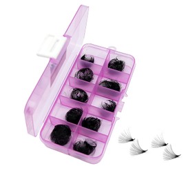 GORGEOUSLASH 30D Lashes, 500 premade volume lash fans, 0.03mm thickness, eyelash extensions (18mm - D Curl)