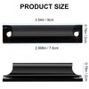 Sliding Door Handles 2 Pcs, Aluminum Alloy Curved Handle Balcony