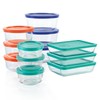 Pyrex Simply Store (12-Pack) Glass Food Storage Containers Set, (1,