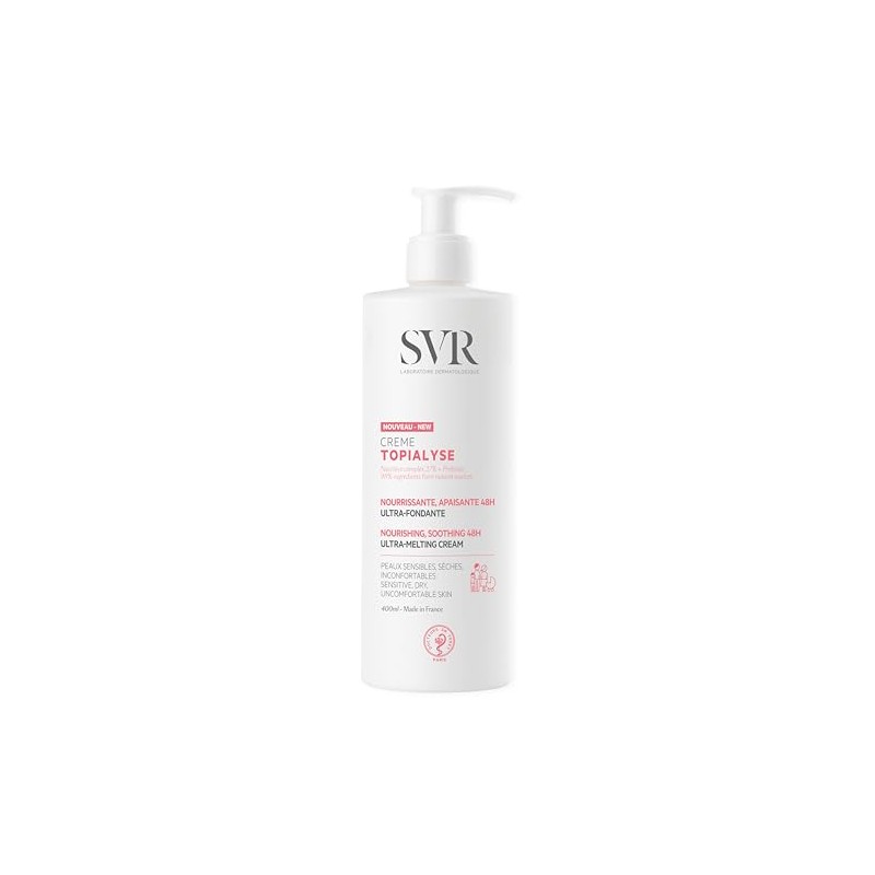 SVR Topialyse Crema Corporal Hidratante Para Piel Seca, 400 ml