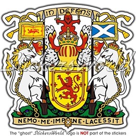 Scotland Scottish Royal Coat of Arms Badge Crest UK 90mm (3.5") Vinyl Bumper Sticker, Decal