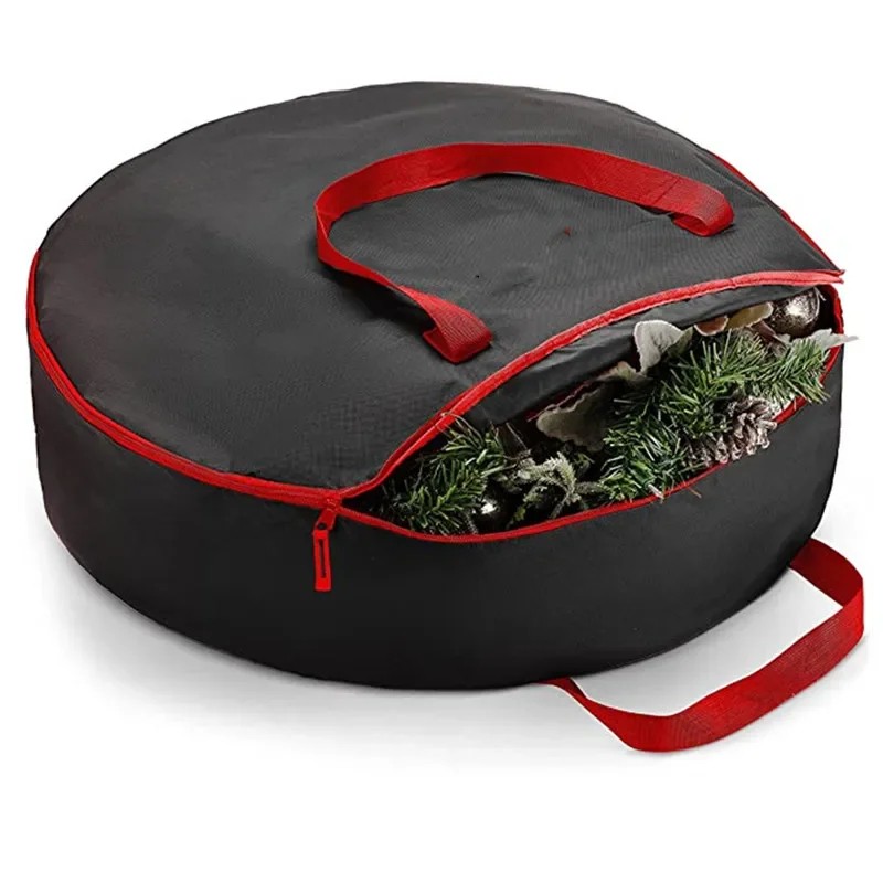 Large Christmas Tree Storage Bag 122x51x38cm – Foldable Black Oxford