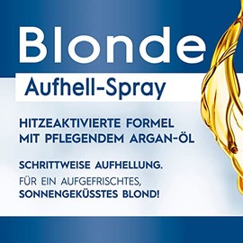 Schwarzkopf Blonde Aufheller S1 Stufe 3 (4x 125 ml), Aufhellspray zum Haare aufhellen um bis zu 2 Stufen f√ºr eine strahlende, sonnengek√ºsste blonde Haarfarbe, Formel mit Argan-√ñl