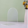 Lulonpon 2pcs Clear Acrylic Bookends, Non-Skid Book Ends for Book