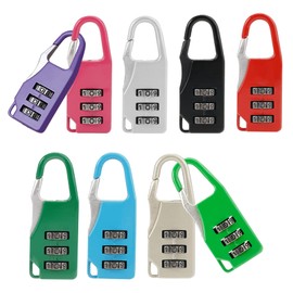 Pack of 9 Suitcase Lock Combination Lock 3 Digit Padlock Small Padlock with Combination Code, Mini Combination Lock Suitcase Luggage Lock for School Gym Outdoor Shed Travel Suitcase