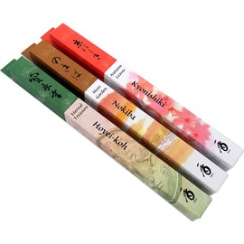 SHOYEIDO Daily Incense Favorites - Eternal Treasure, Moss Garden, & Autumn Leaves Incense Assortment, One Bundle Each