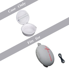 Case for Ultimate Ears MINIROLL Ultra-Portable Waterproof Bluetooth Speaker - Travel Protective Carrying Storage Bag (Grey)