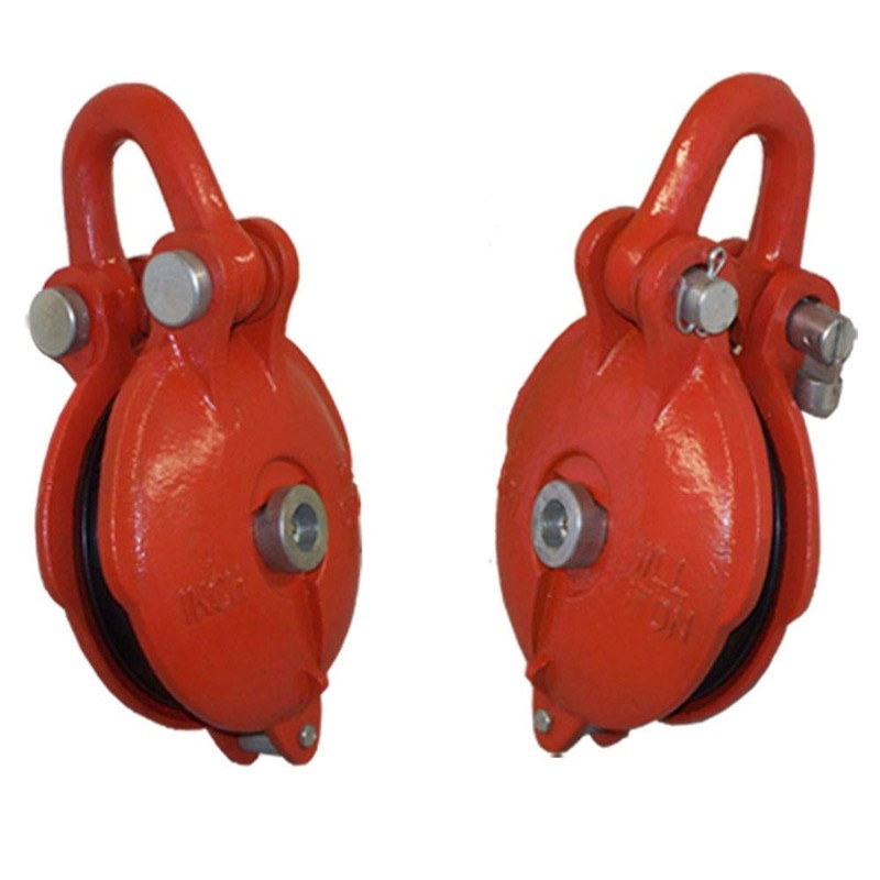 MH GLOBAL Bail Snatch Block Hoist Rigging Shackle Pulley Size