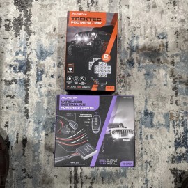 Alpena 2PK Alpena TrekTec New LED Pod Spotlight MR12, +wireless Install Kit With Remote