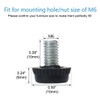 uxcell M6 x 10 x 15mm Leveling Feet Adjustable Leveler