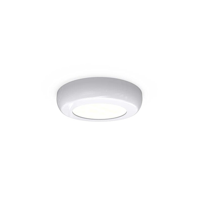 4lite Kitchen Circular Cabinet LED Light 2w White Bezel -
