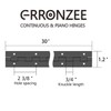 2PCS Heavy Duty Piano Hinge 30 Inch x 1.2 Inch