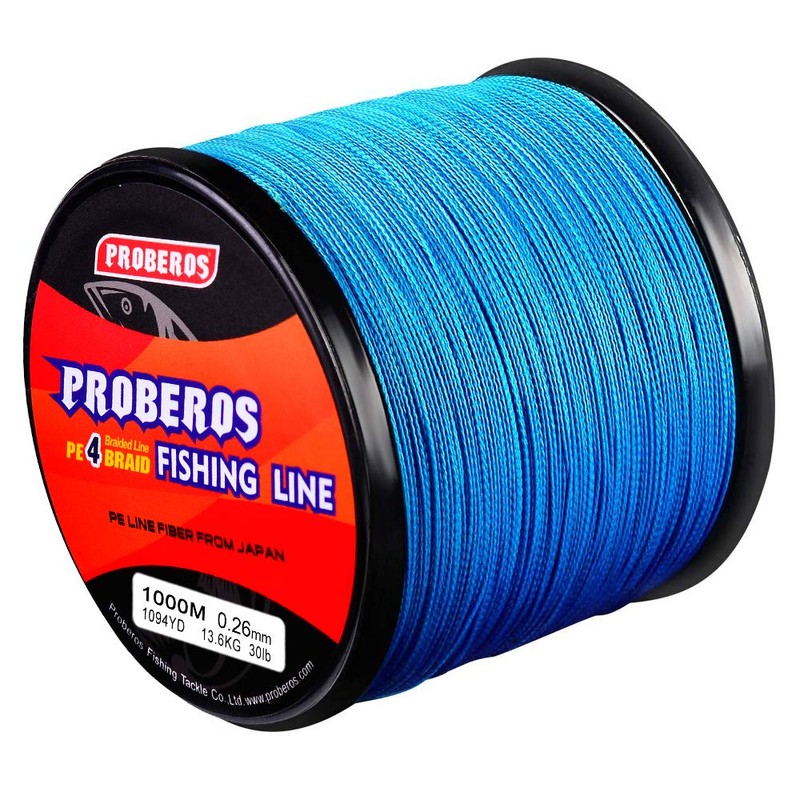 BAIKALBASS Braided Fishing Line 4 Strands Strong Multifilament PE Braid