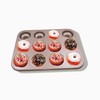 Donut Mould 12-Cavity Cupcake Tins Non Stick Carbon Steel Baking