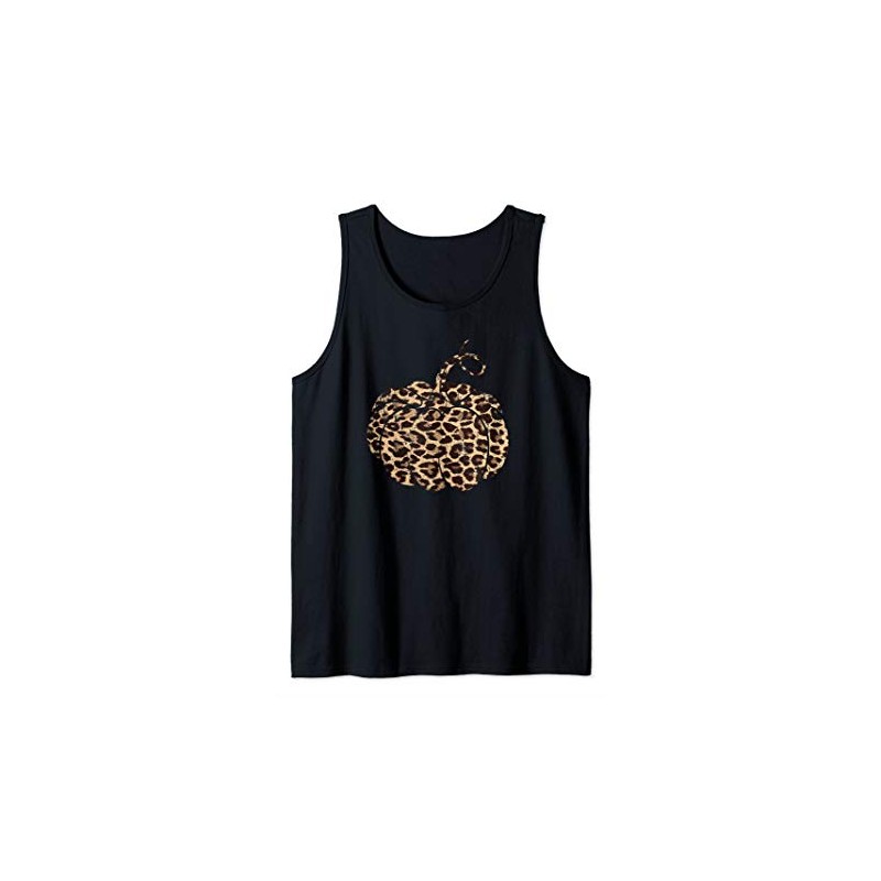 Vintage Pumpkin - Leopard Print Fall Gift Tank Top