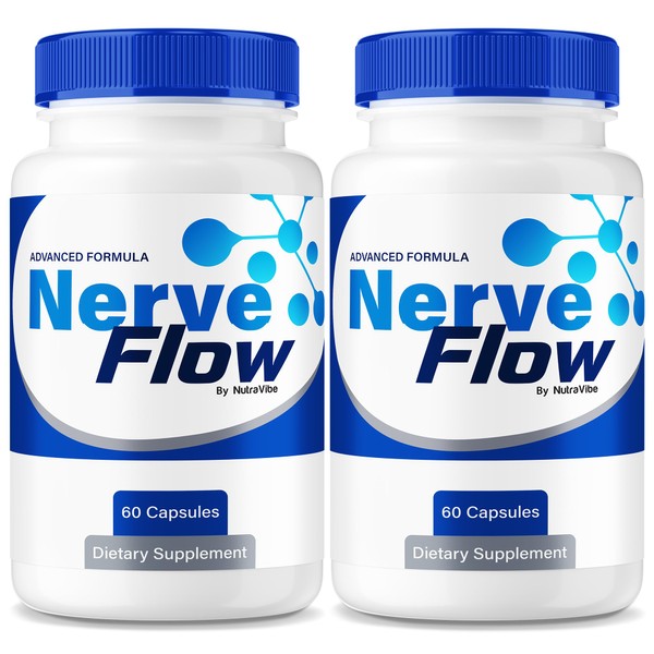 NutraVibe (2 Pack) Nerve Flow – Daily Support Formula with