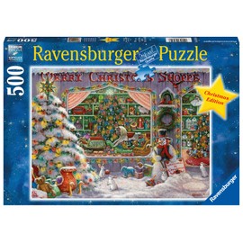 Ravensburger 16534 The Christmas Shop 500 Piece Piece Jigsaw Puzzle for Adults – Every Piece is Unique, Softclick Technology Means Pieces Fit Together Perfectly