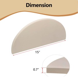 Cmanzhi 15" (2-Pack) Ceramic Heat Deflector Plates for Kamado Joe Classic I, II, III, Half-Moon Kamado Joe Pizza Stone​​