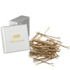 HAARallerliebst Hair Clips (Pack of 50 | Gold Glitter |
