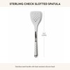 MACKENZIE-CHILDS Slotted Kitchen Spatula, Silicone Spatula for Cooking, Gray-and-White Sterling