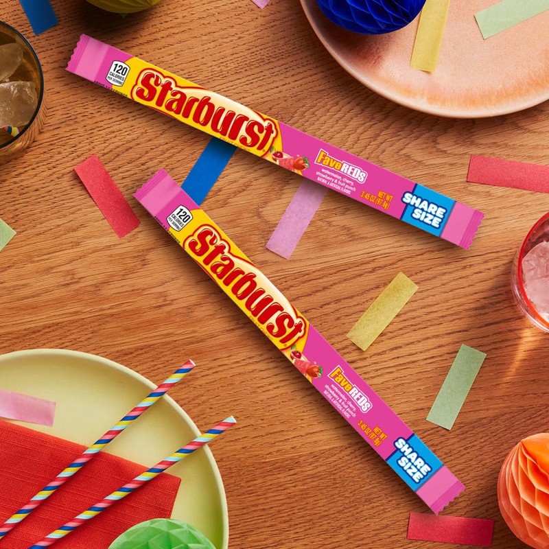 STARBURST FAVE RED 3.45 OUNCES 24 COUN
