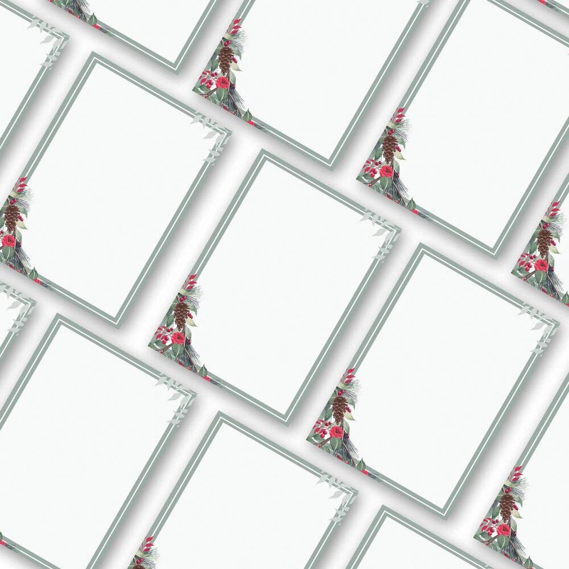 Notepads, writing pads, winter branches, DIN A6 format, 4 pads.