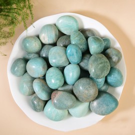 Erliway Malachite Healing Crystal Stones, 1.25-2.0" Large Reiki Healing Gemstones Natural Tumbled Polished Stones for Energy Witchcraft Therapy Meditation