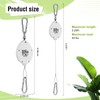 Plant Pulleys for Hanging Plants, Heavy Duty Retractable Hangers, 304