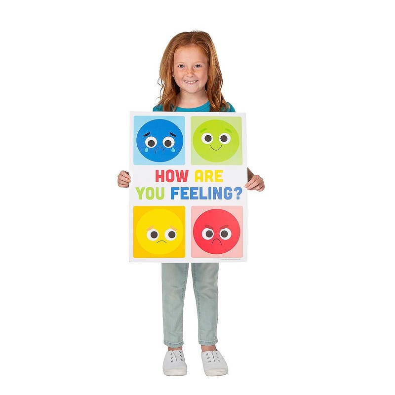 Fun Express Social Emotion Learning Strategy Posters - 6 Pc