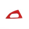 CSKT2022 Red Carbon Door Handle Lock Switch Button Cover Sticker